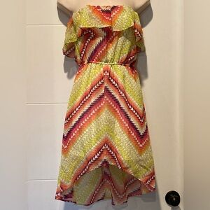 Charlotte Russe strapless hi low dress